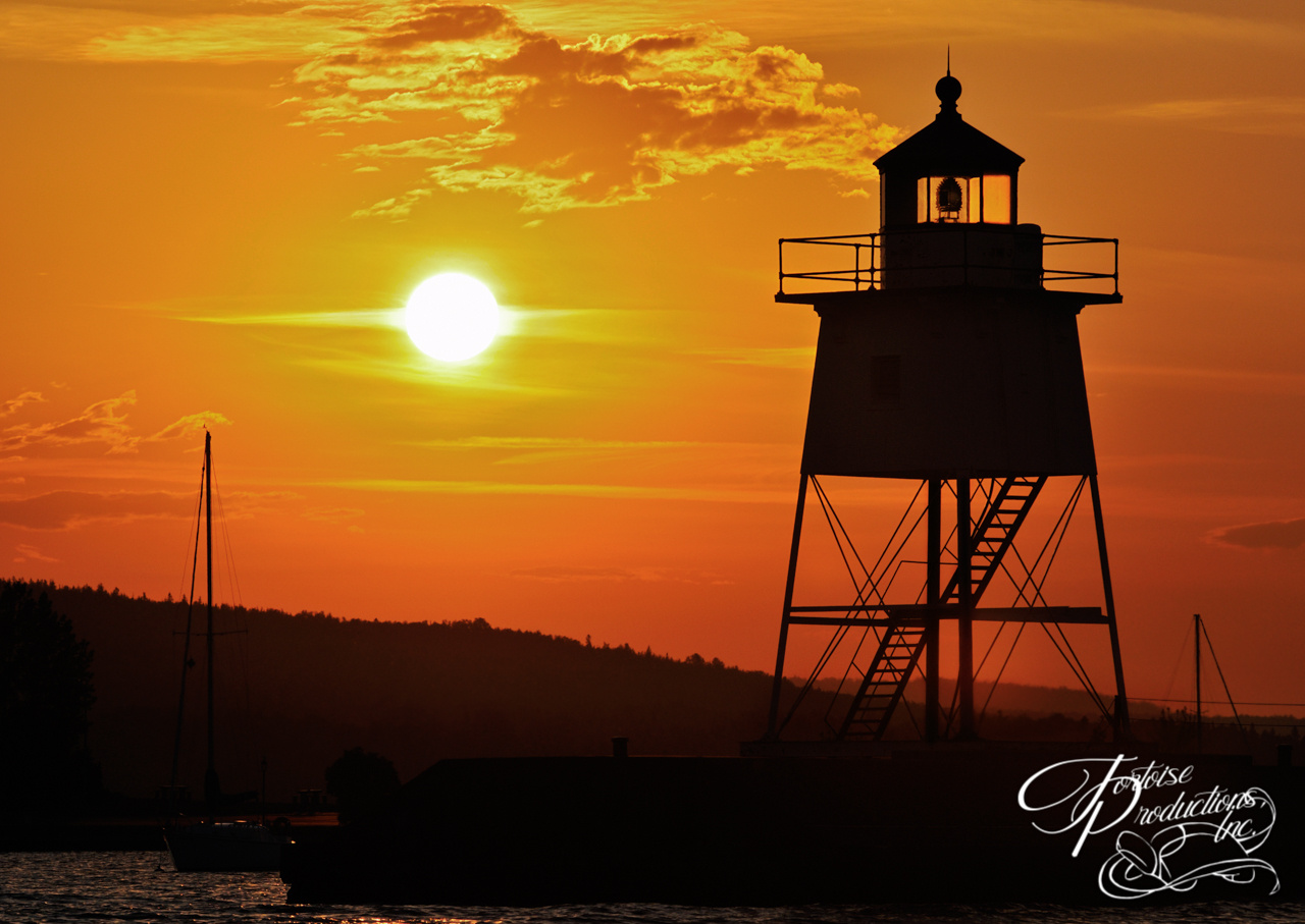 Great Lake Harbor Lighthouse Sunrise